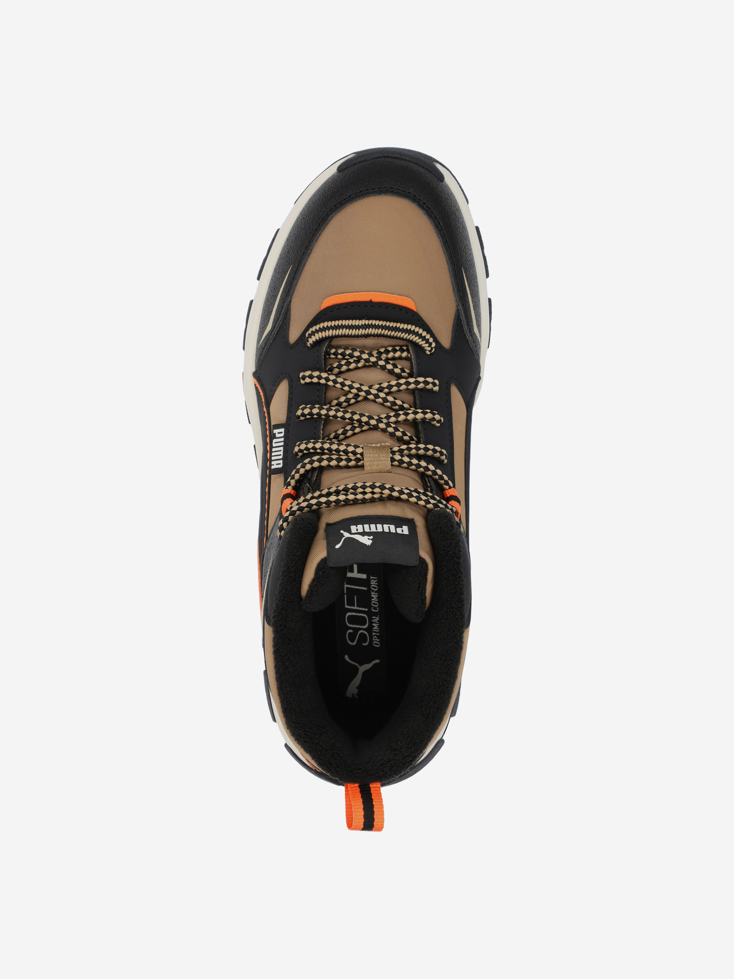 фото Кроссовки утепленные детские puma evolve trail wtr, коричневый