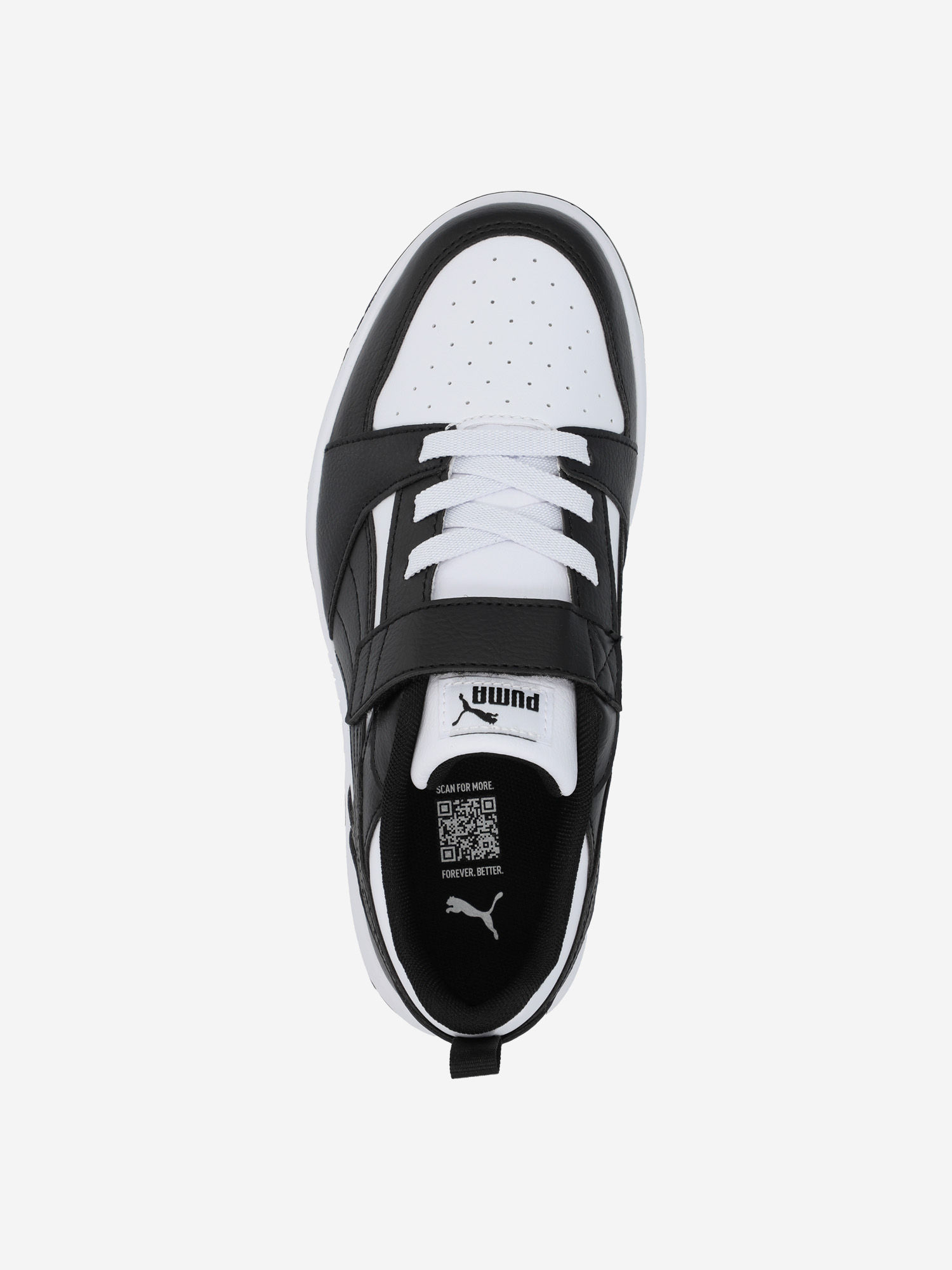 фото Кеды детские puma rebound v6 lo ac+ ps, белый