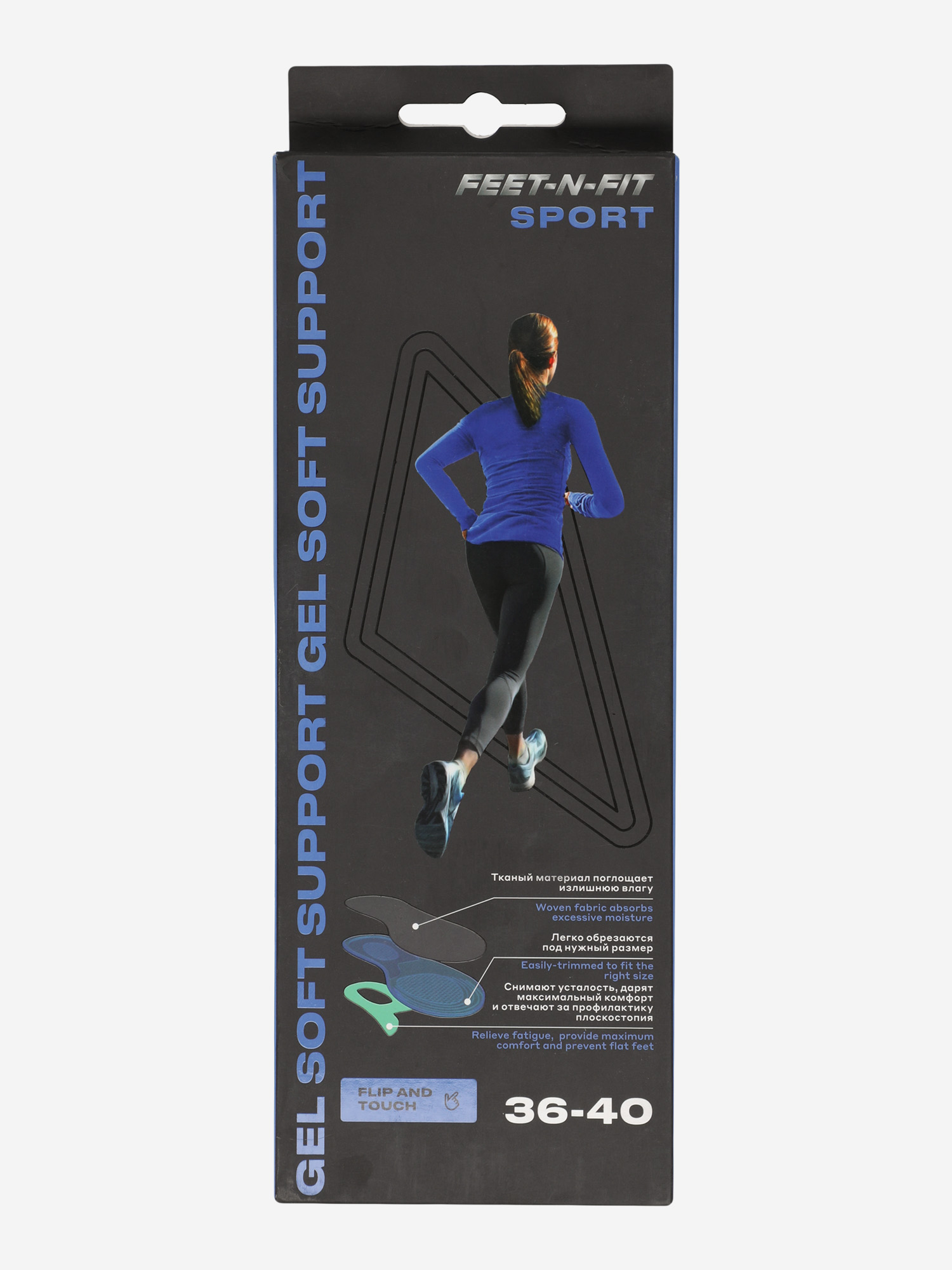 фото Стельки женские feet-n-fit gel soft support, мультицвет