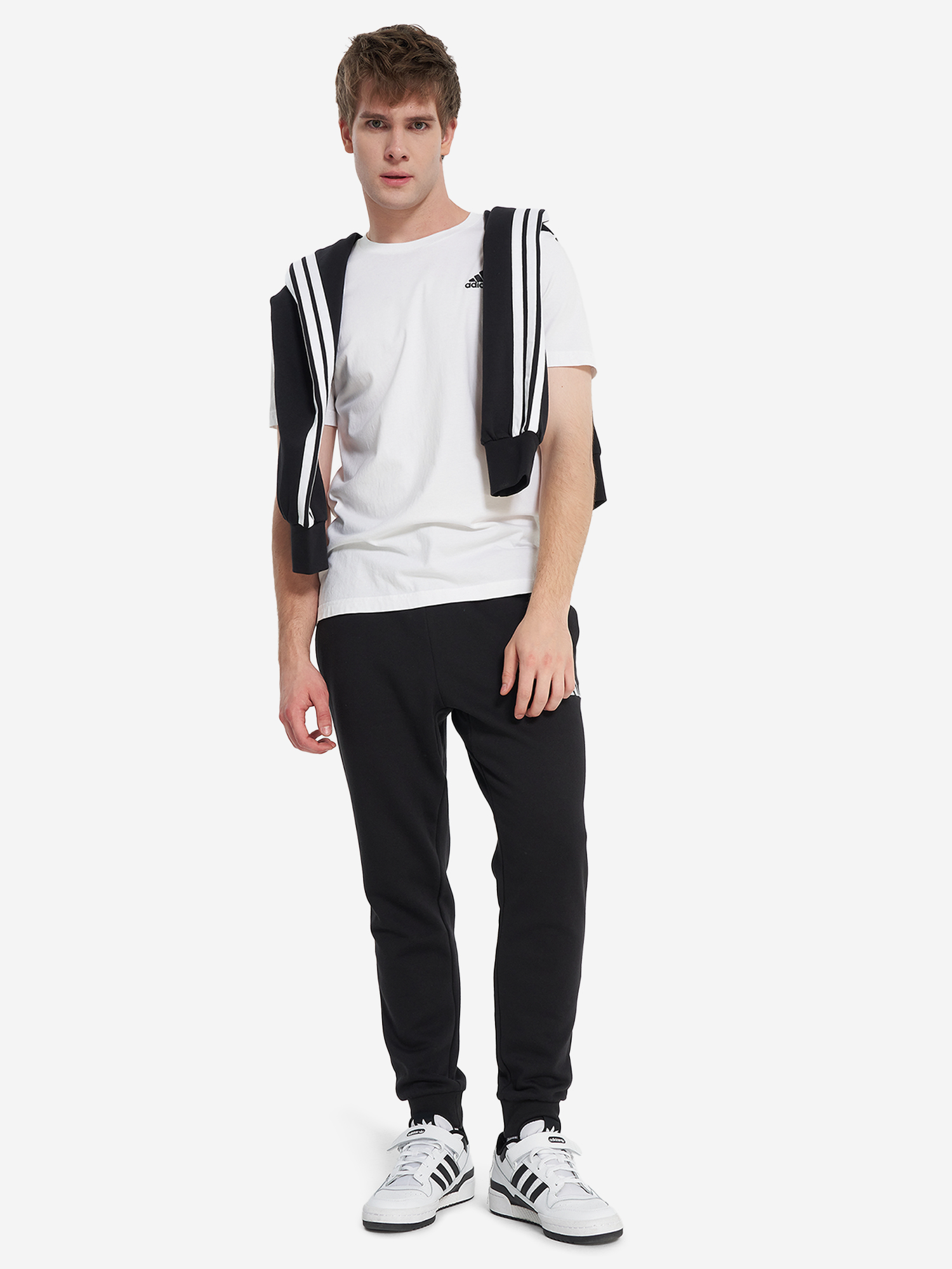 фото Брюки флисовые мужские adidas feelcozy, черный