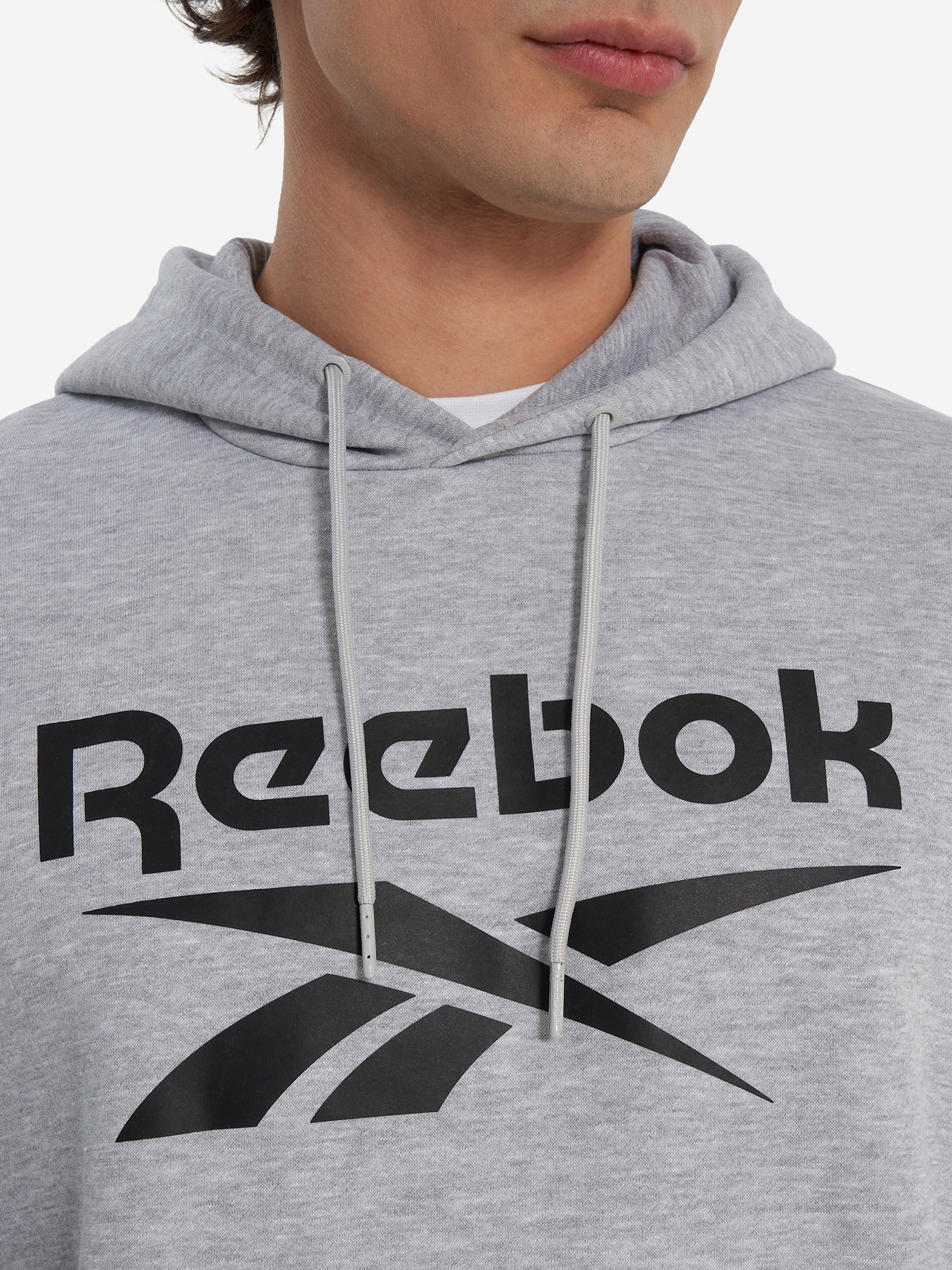 фото Худи мужское reebok victor, серый