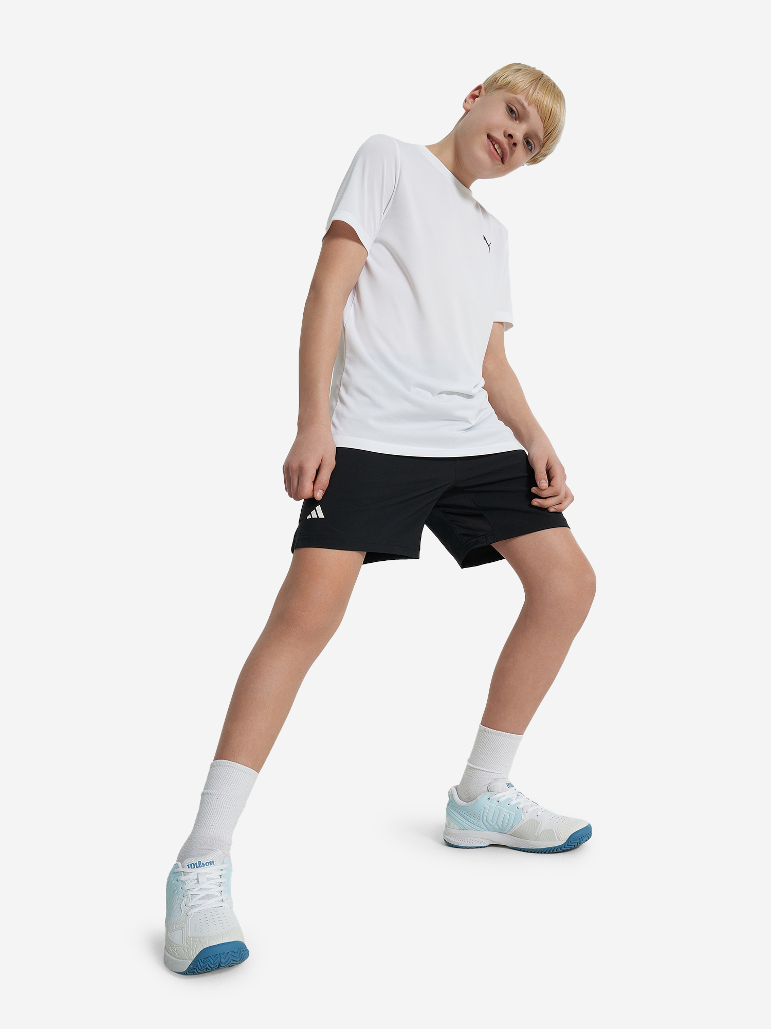 фото Шорты для мальчиков adidas club, черный