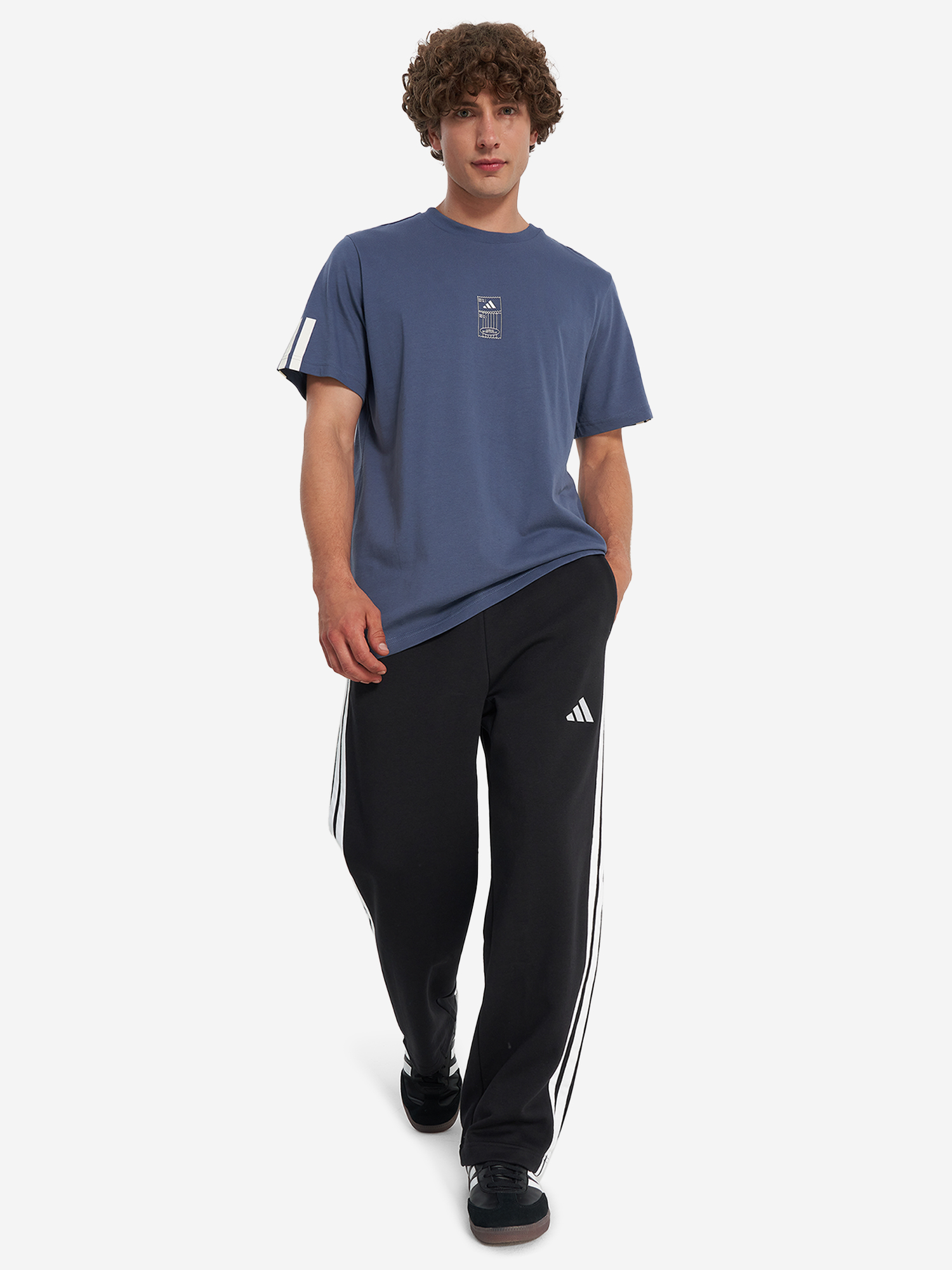 фото Футболка мужская adidas stad ticket, синий