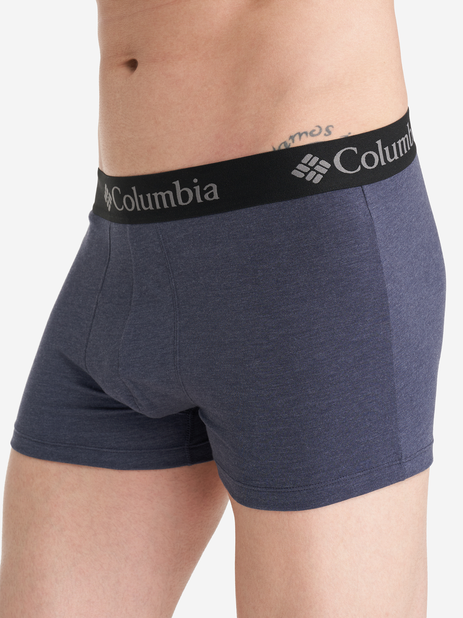 фото Трусы мужские columbia performance cotton stretch melange, 2 штуки, синий