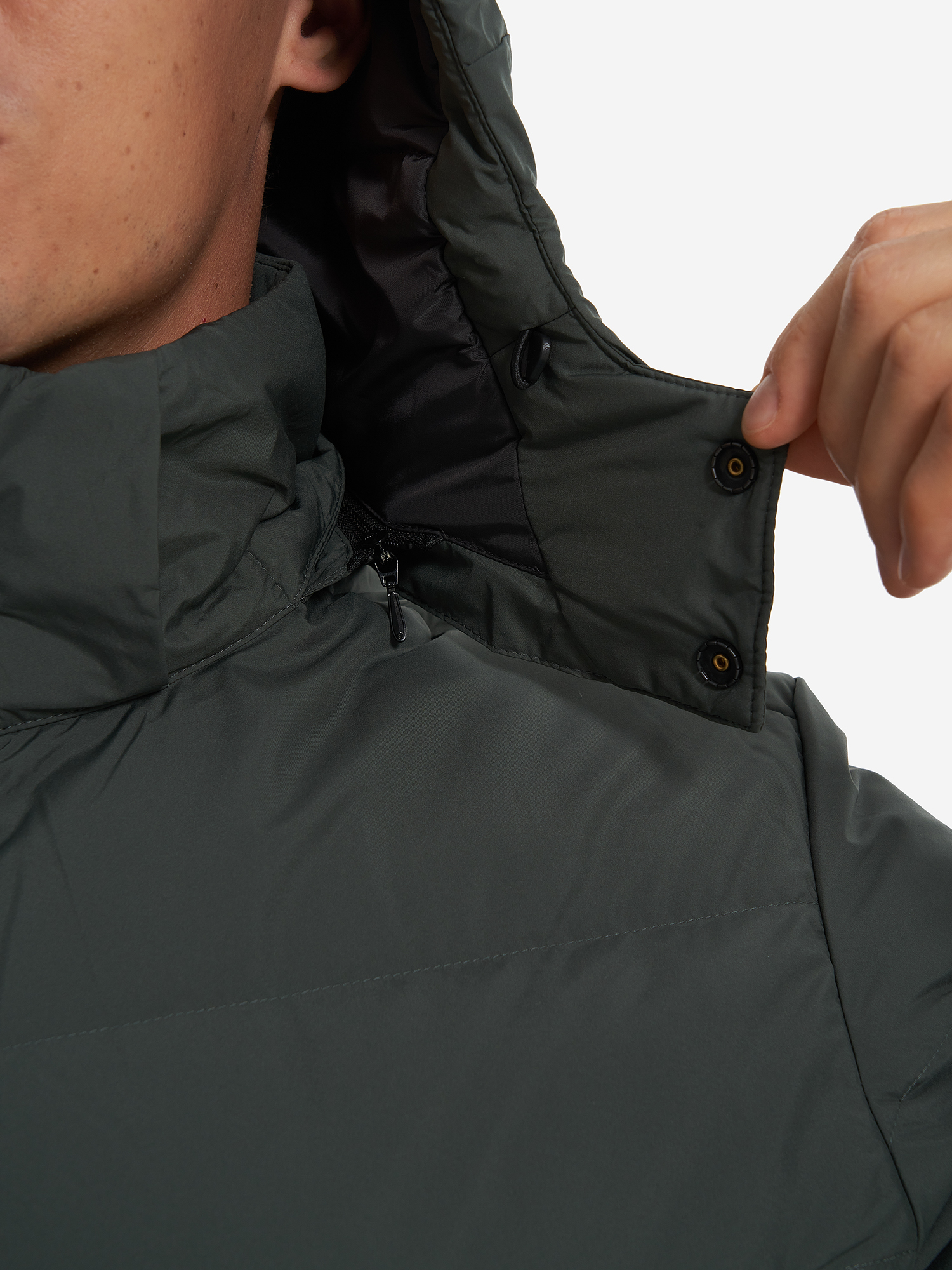 фото Пуховик мужской jack wolfskin colonius, зеленый