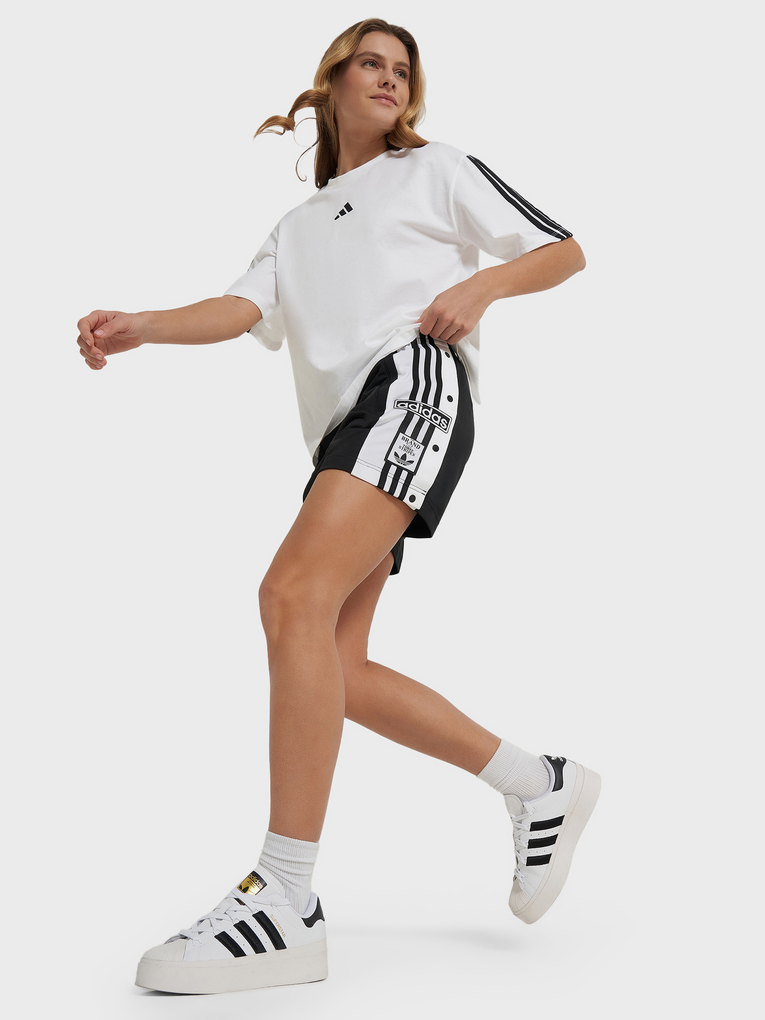 фото Шорты женские adidas adibreak, черный