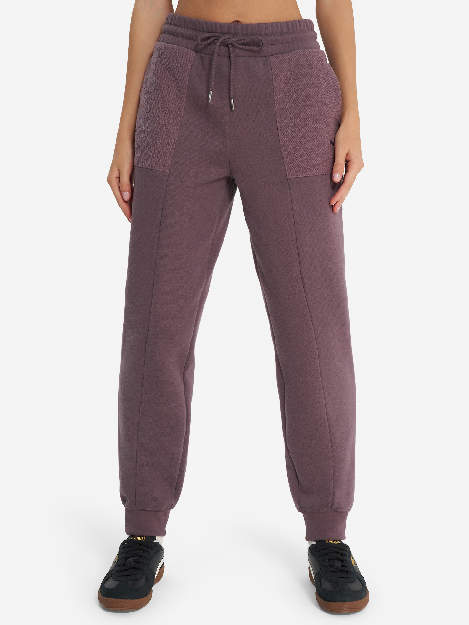 фото Брюки флисовые женские puma comfort, красный