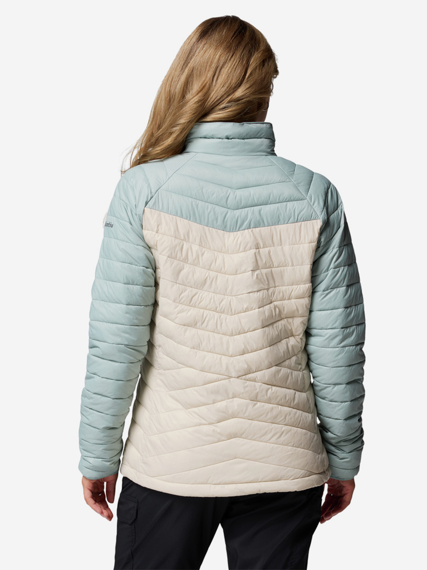фото Куртка утепленная женская columbia powder pass jacket, бежевый