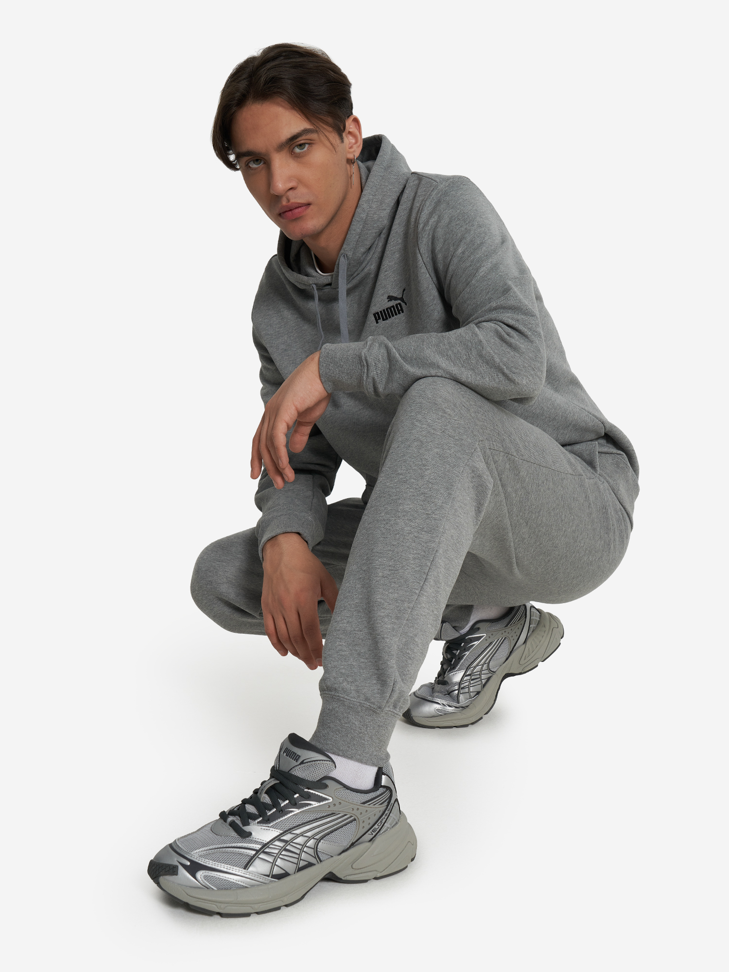 фото Худи мужское puma, серый