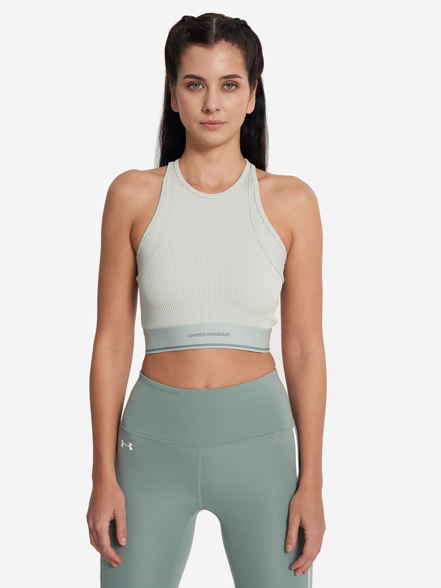 фото Майка женская under armour meridian, голубой