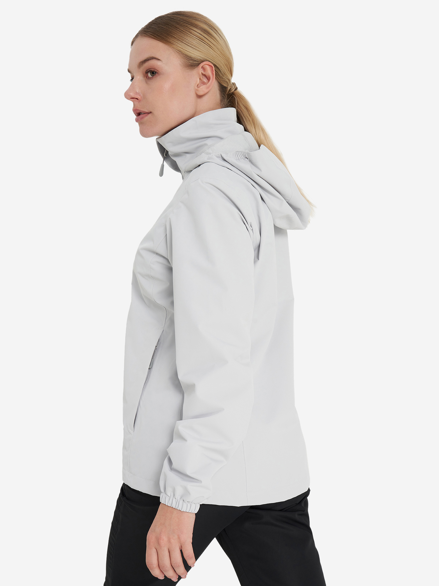 фото Куртка мембранная женская jack wolfskin stormy point, серый