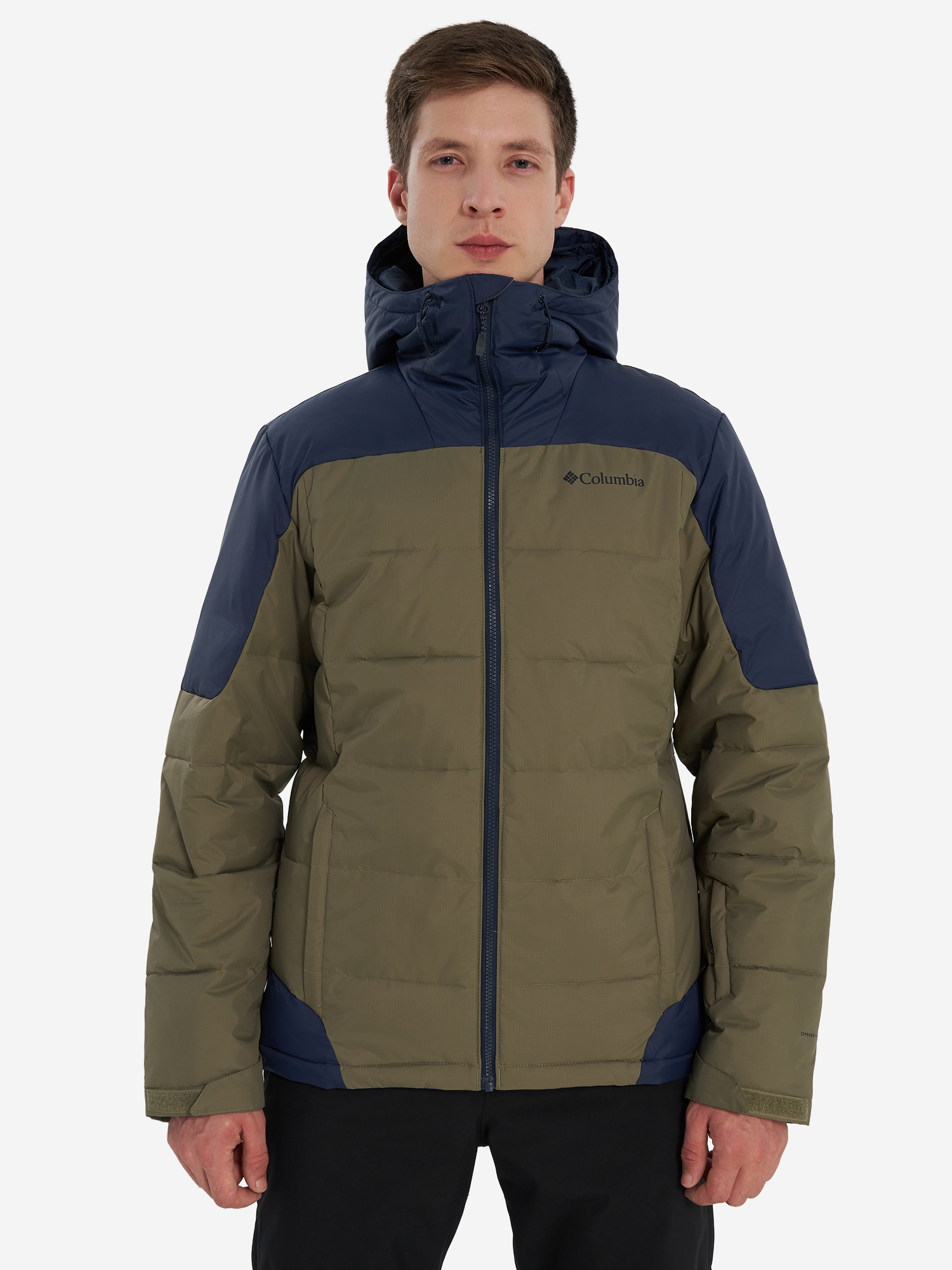 фото Пуховик мужской columbia woolly hollow iii jacket, зеленый