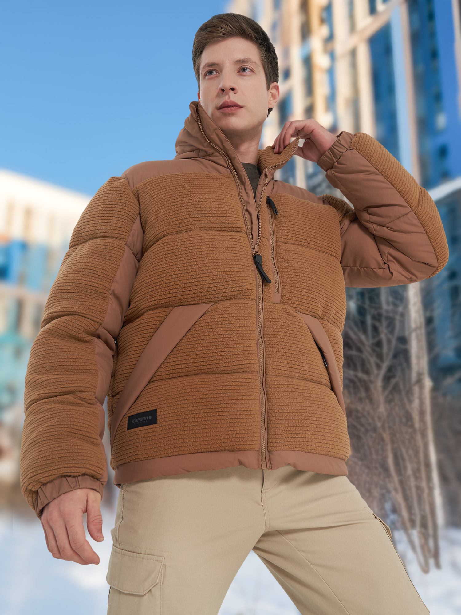 Пуховик мужской IcePeak Aalam, Бежевый
Пуховик мужской IcePeak Aalam, Бежевый