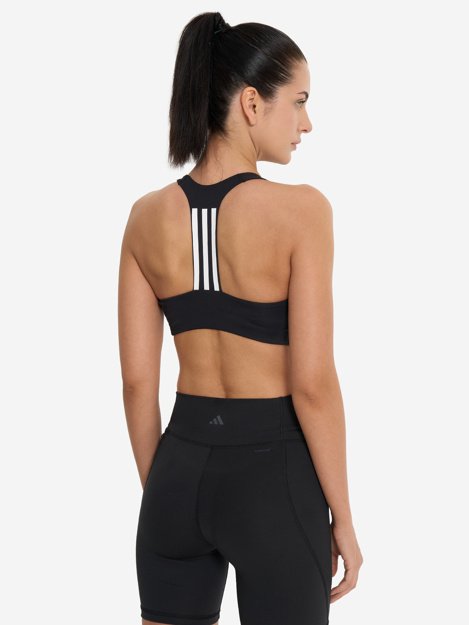 фото Топ бра спортивный adidas, черный
