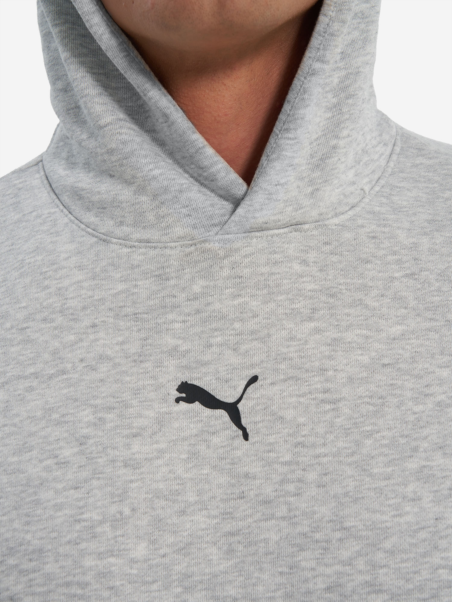фото Худи мужское puma graphic french terry, серый