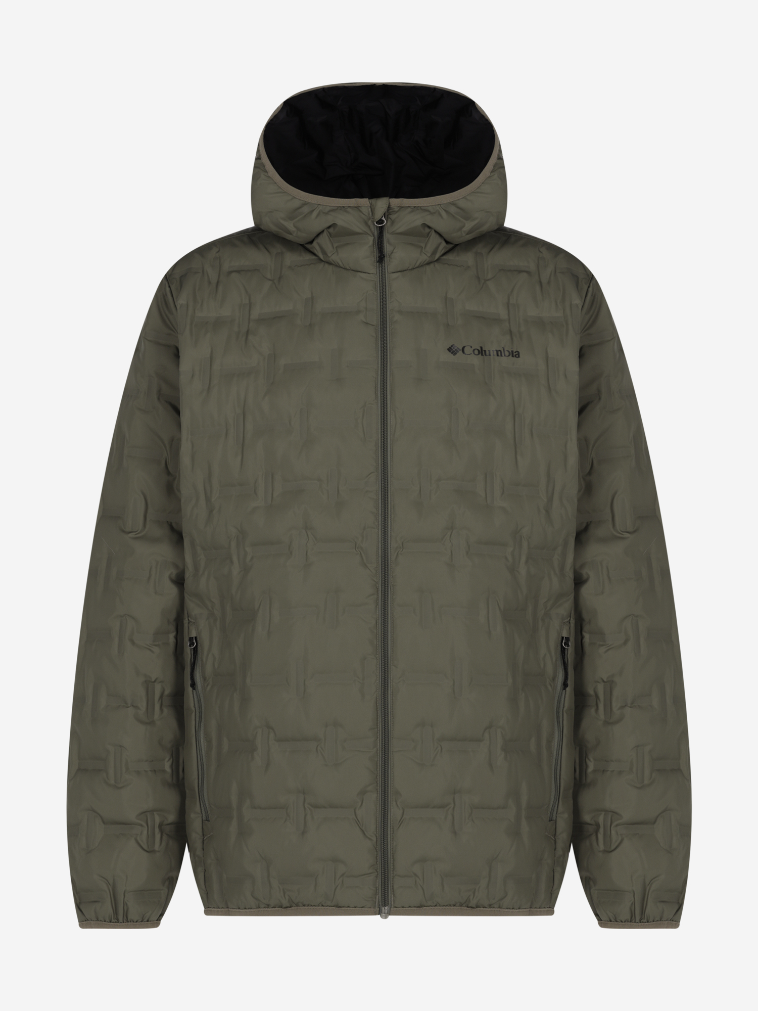 фото Пуховик мужской columbia delta ridge ii down hooded jacket, зеленый