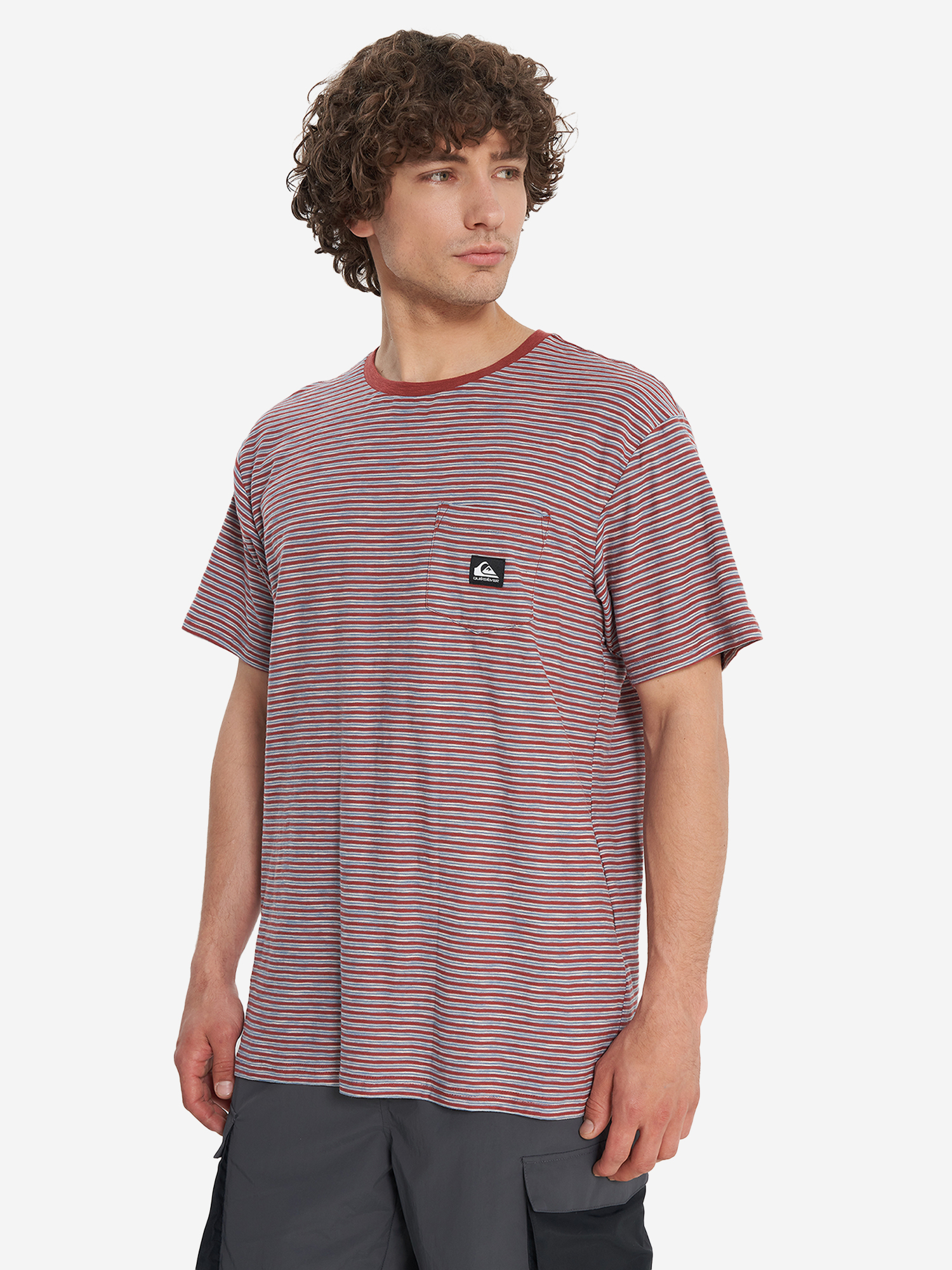 фото Футболка мужская quiksilver kentin, красный