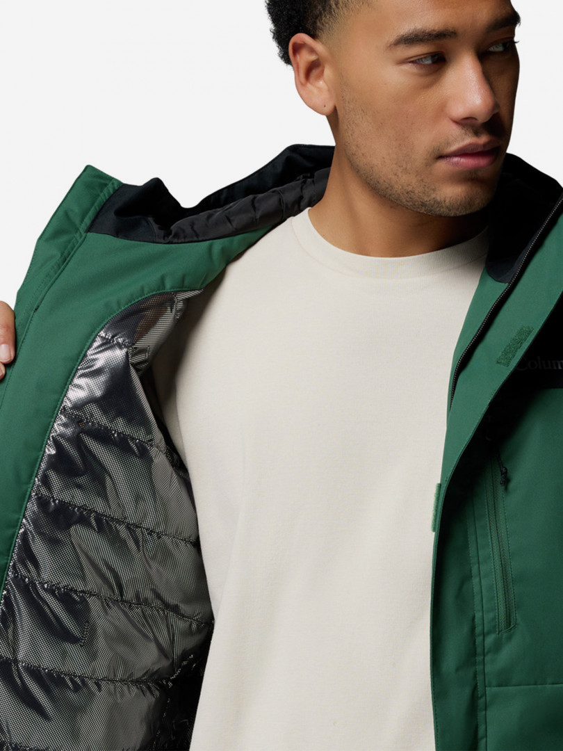 фото Куртка утепленная мужская columbia hikebound ii insulated jacket, зеленый