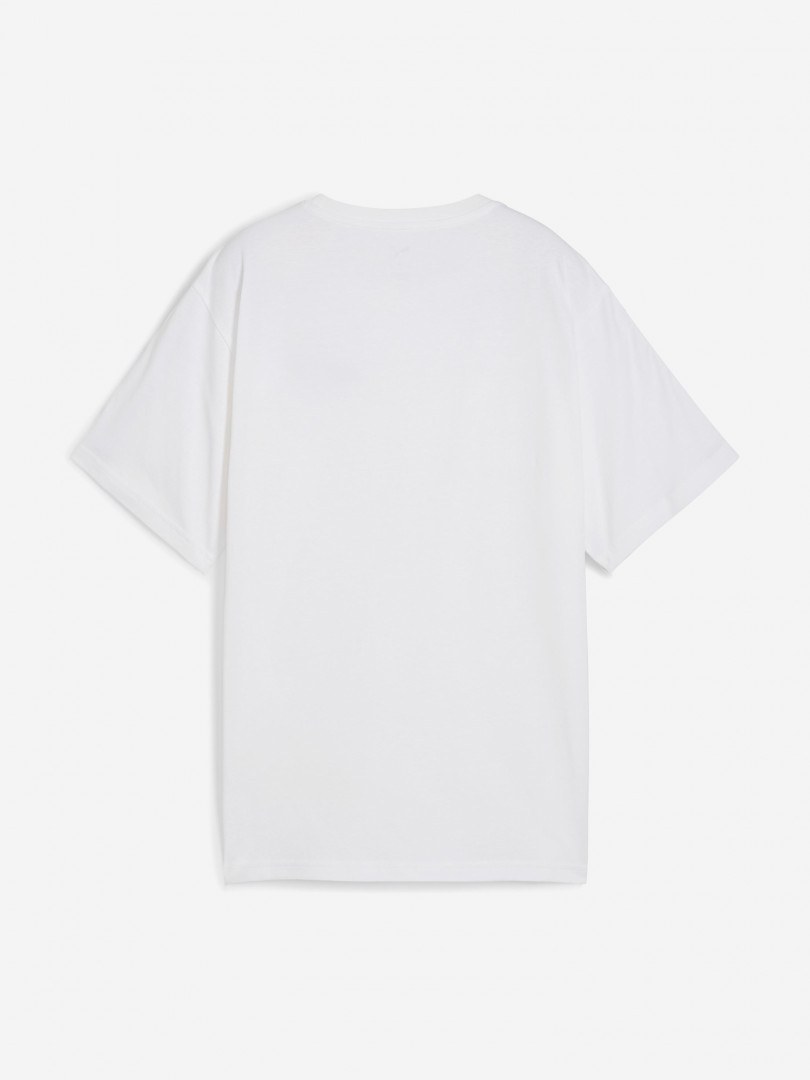 фото Футболка женская puma ess tape relaxed, белый