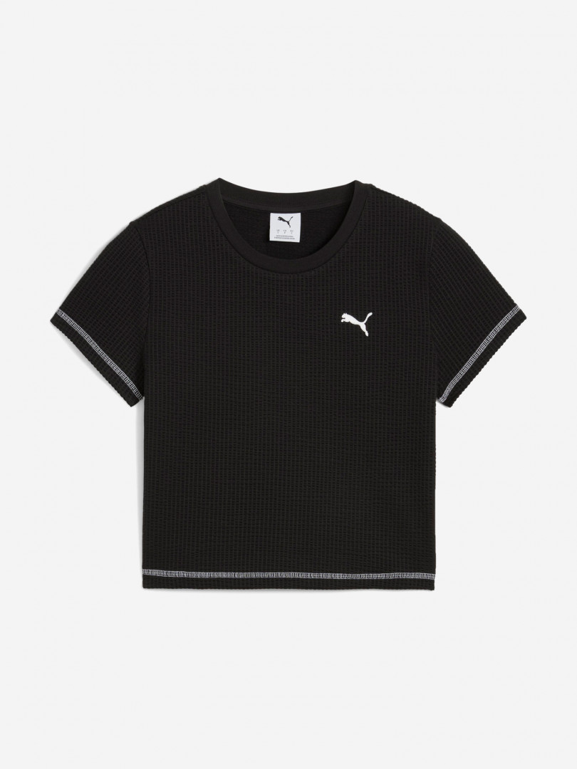 фото Футболка женская puma dare to textured, черный