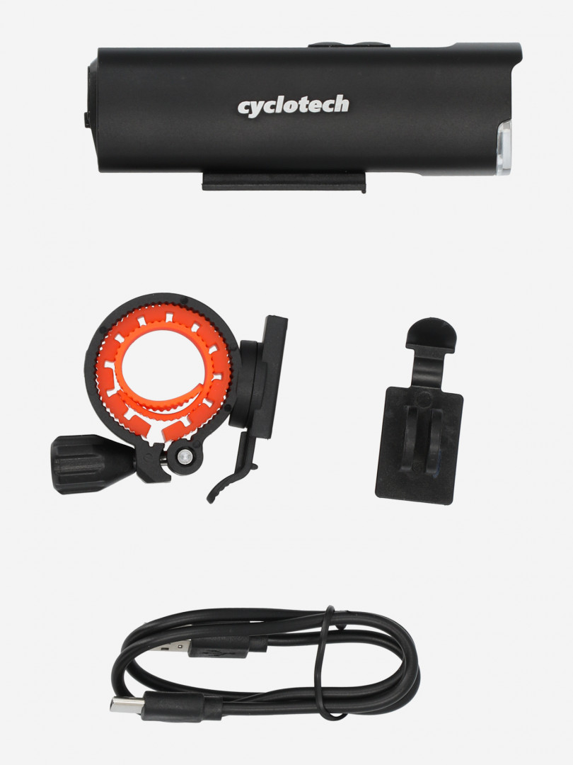 фото Фонарь велосипедный передний cyclotech ql-900 r, черный