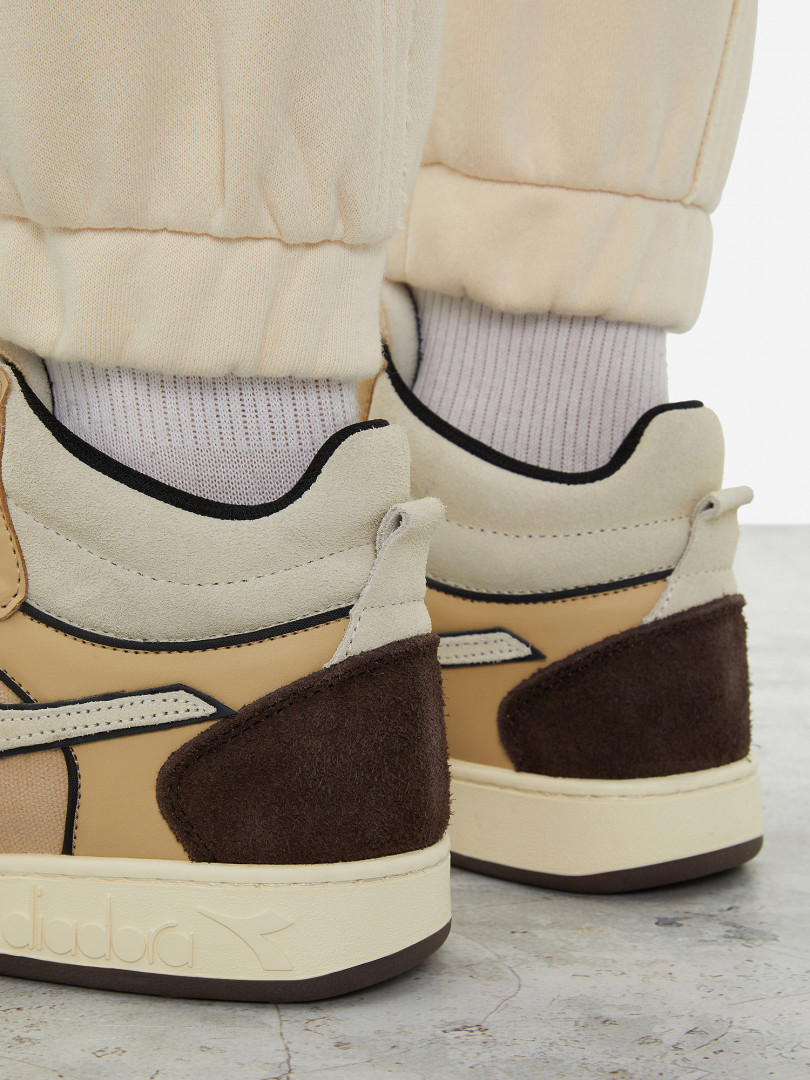 фото Кеды женские diadora magic basket demi treated, бежевый