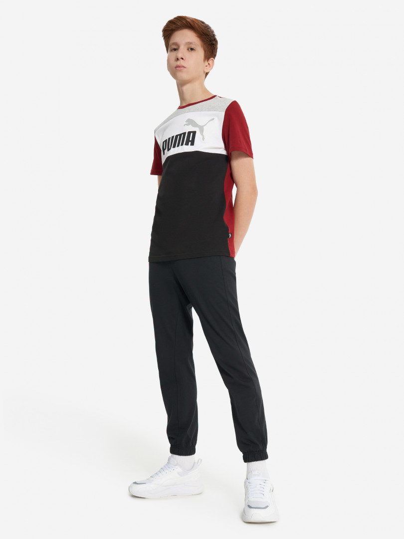 фото Футболка для мальчиков puma ess+ block, красный