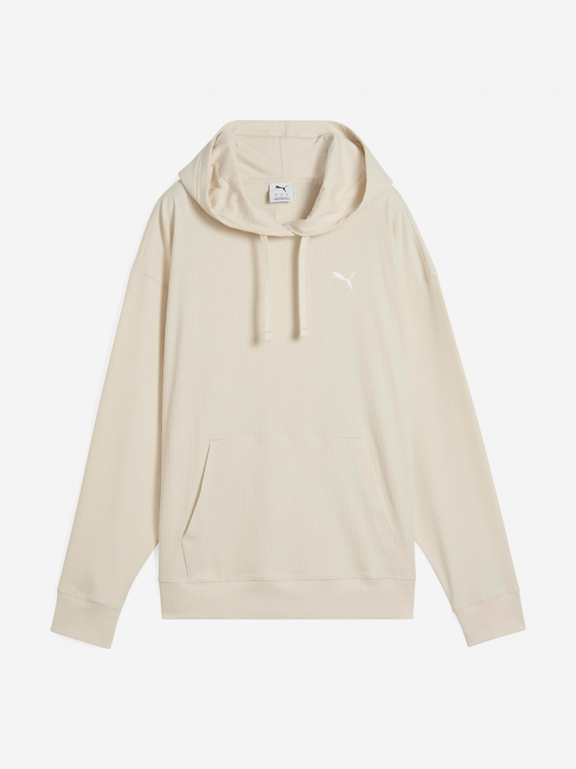 фото Худи женское puma ess elevated, бежевый