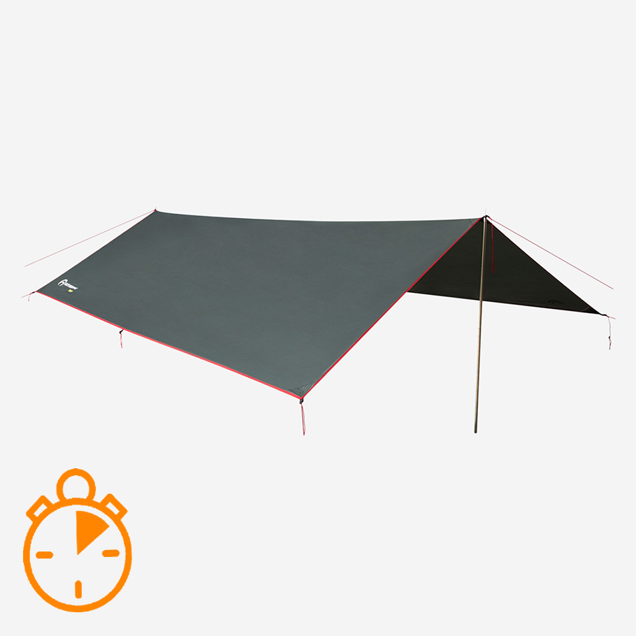 Тент Outventure M Tarp темно-зеленый цвет — купить за 2559 руб. со скидкой  20 %, отзывы в интернет-магазине Спортмастер