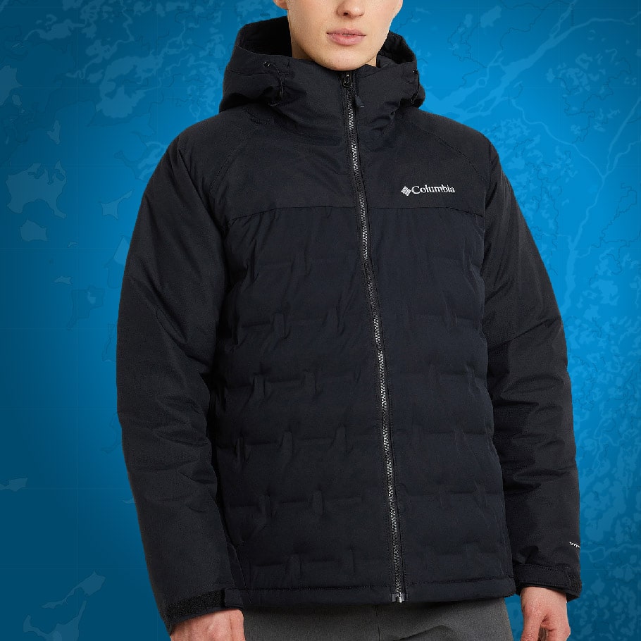 Пуховик мужской Columbia Grand Trek II Down Hooded Jacket черный цвет —  купить за 12999 руб. со скидкой 50 %, отзывы в интернет-магазине Спортмастер