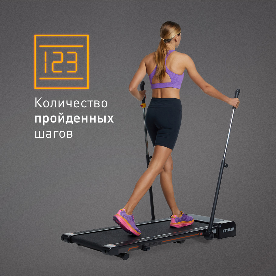 Дорожка для скандинавской ходьбы KETTLER Smart W2 черный цвет — купить за  42999 руб., отзывы в интернет-магазине Спортмастер