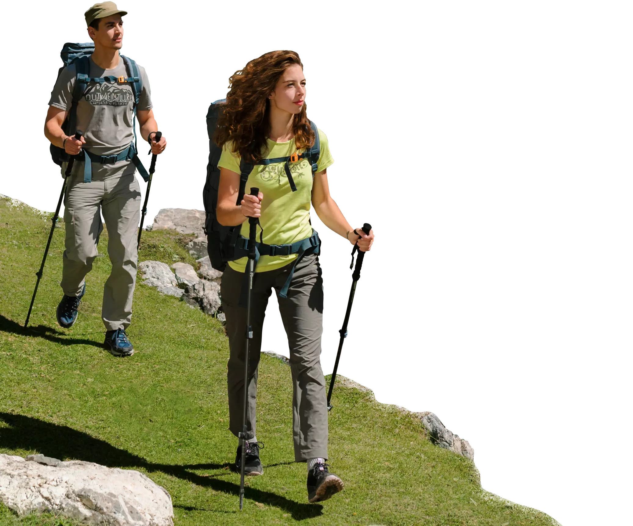 Люди в одежде Outventure