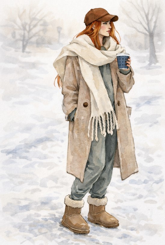 Классический шарф