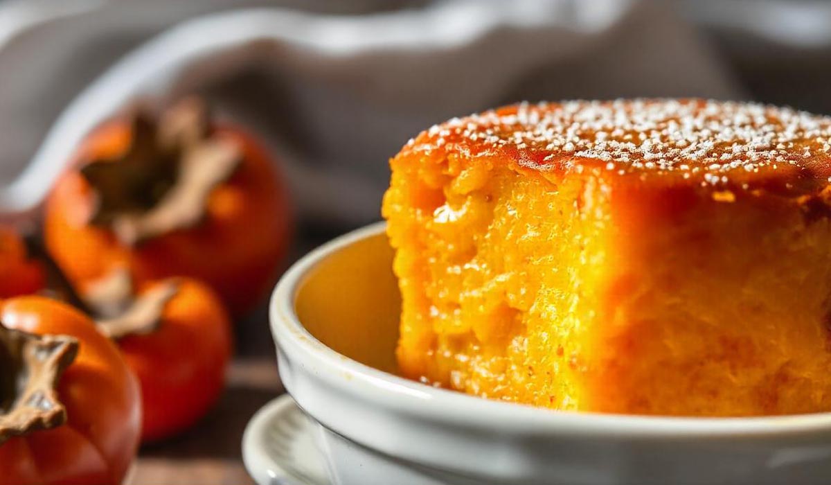 Рисовый пудинг с хурмой и кардамоном