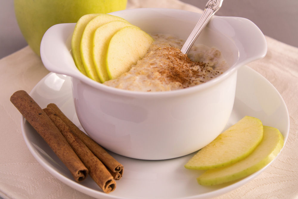 Рисовая запеканка с грушей и корицей