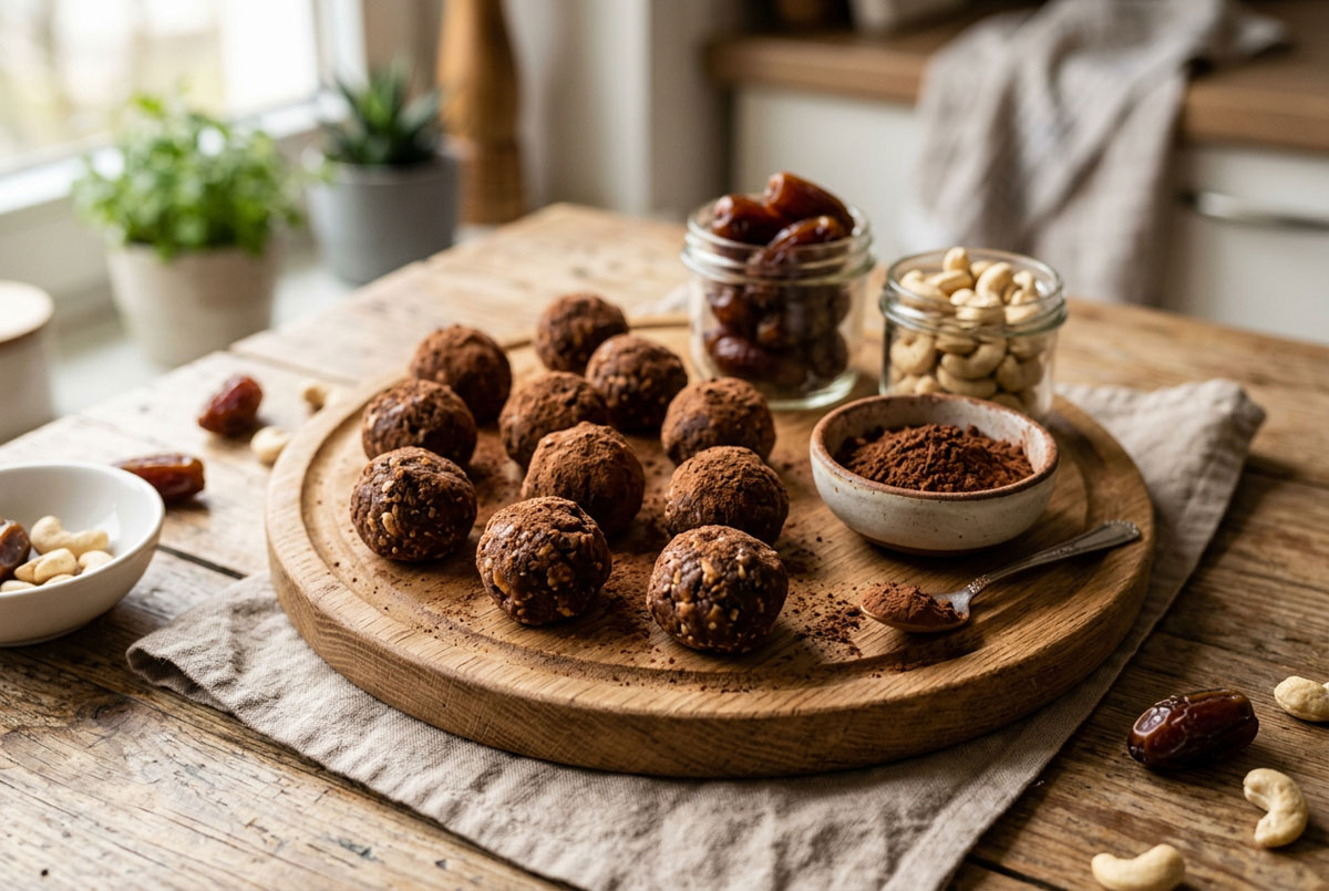 десерт из фиников и кешью