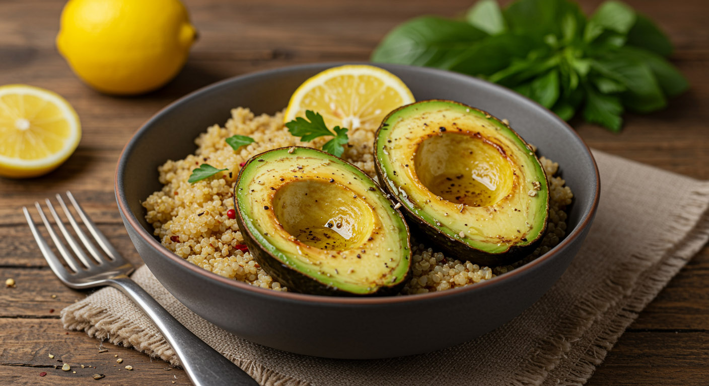 Киноа с авокадо