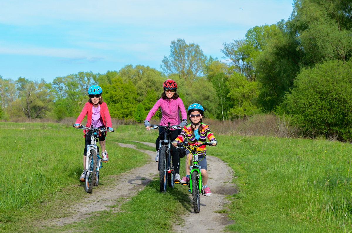 путешествие на горных велосипедах с детьми