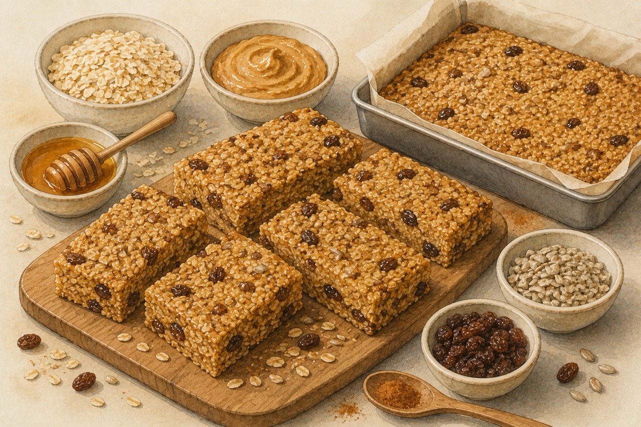 Батончики с арахисовой пастой