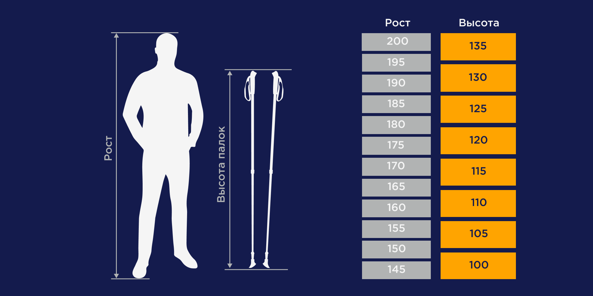 Палки по росту таблица. Высота палок для ходьбы. Подобрать треккинговые палки по росту. Размер треккинговых палок по росту. Размер скандинавских палок по росту.