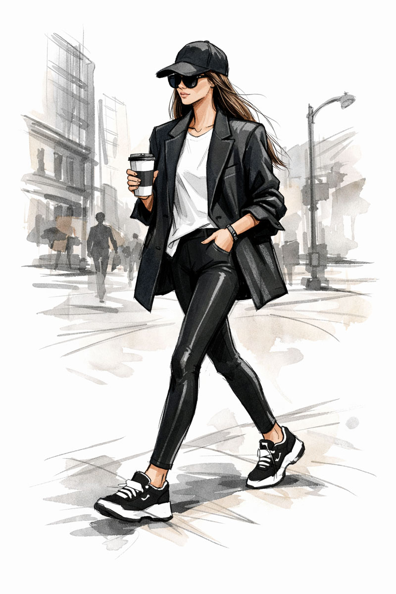 леггинсы с пиджаком