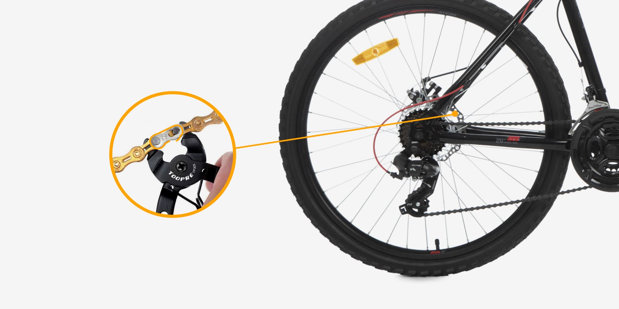 Как разобрать цепь велосипеда