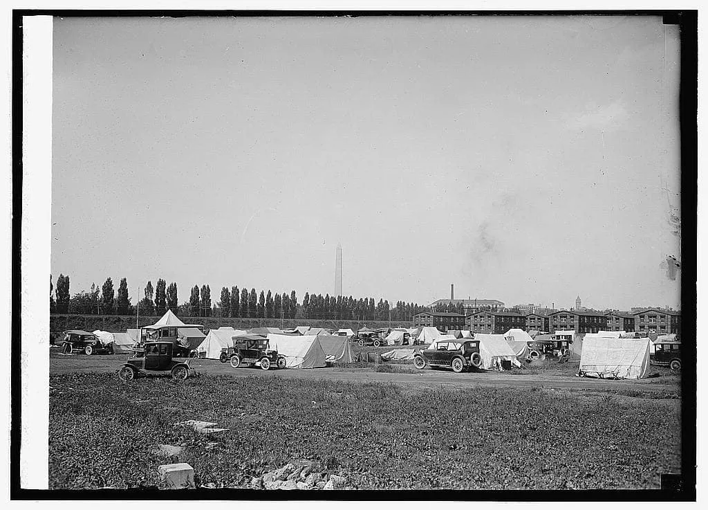 Автокемпинг в США 1920-х.