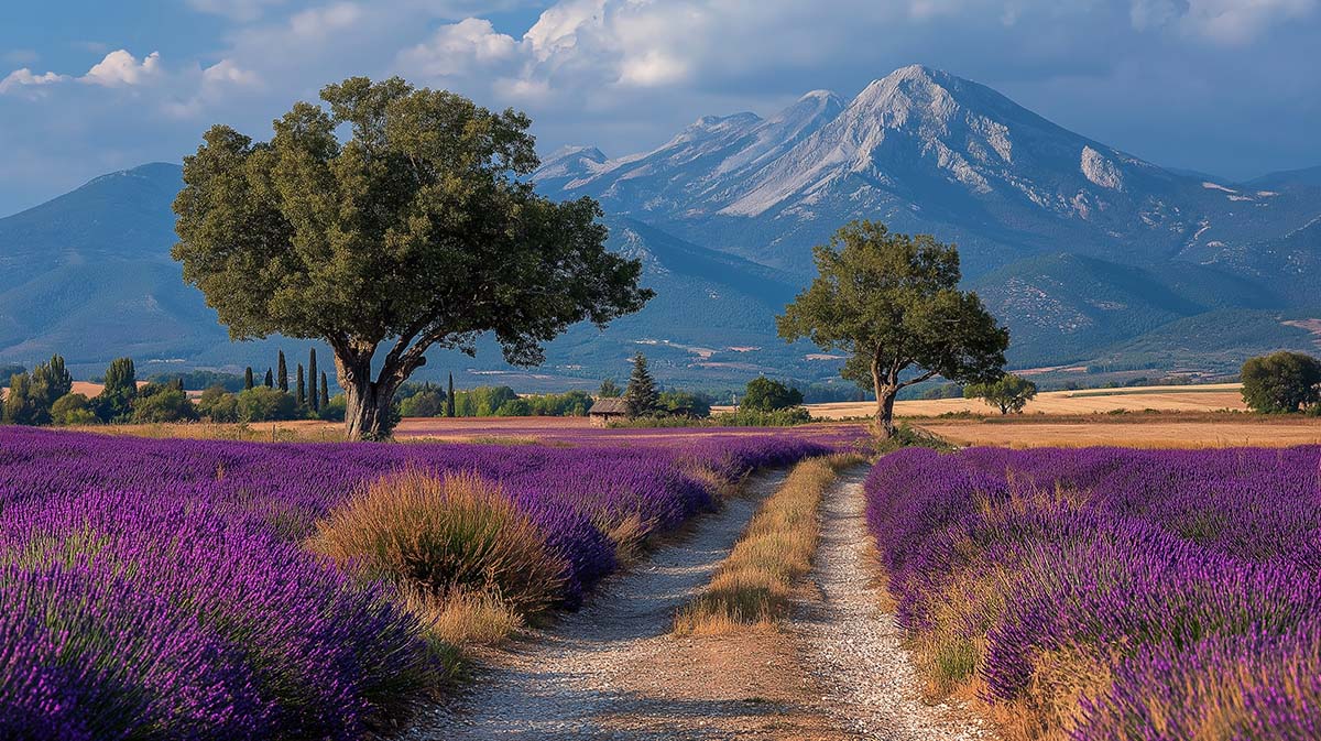 Лавандовые поля на Плато-де-Валенсоль