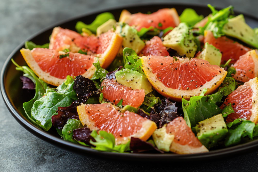 Салат с руколой и грейпфрутом