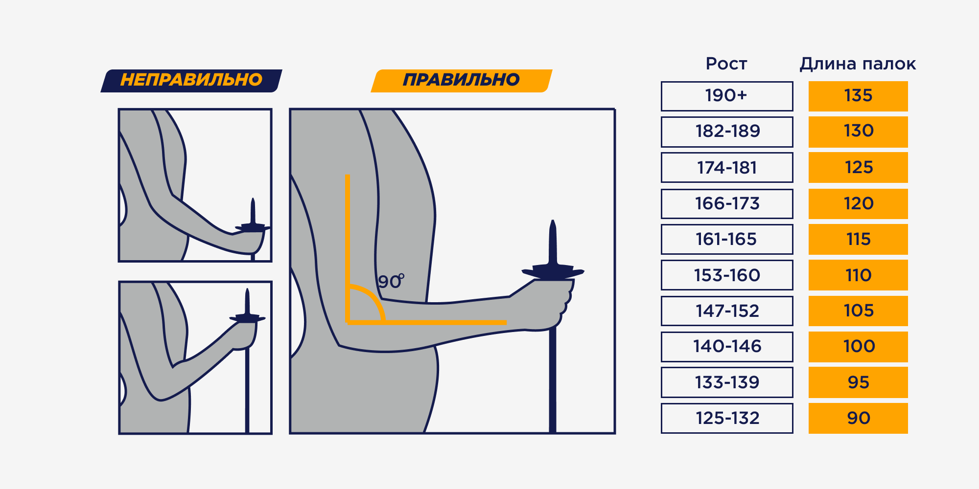 Как определить длину лыж