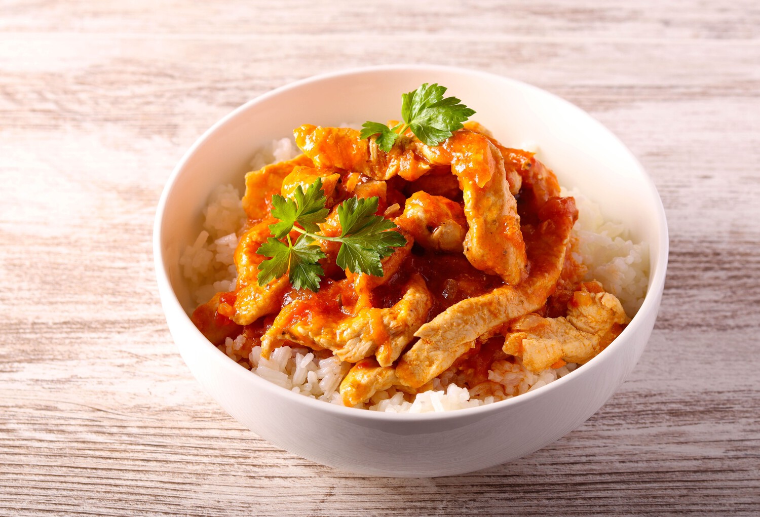 Карри-боул с рисом, чечевицей и индейкой тандури