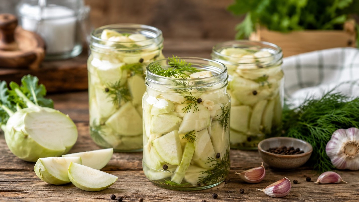 Маринованная кольраби