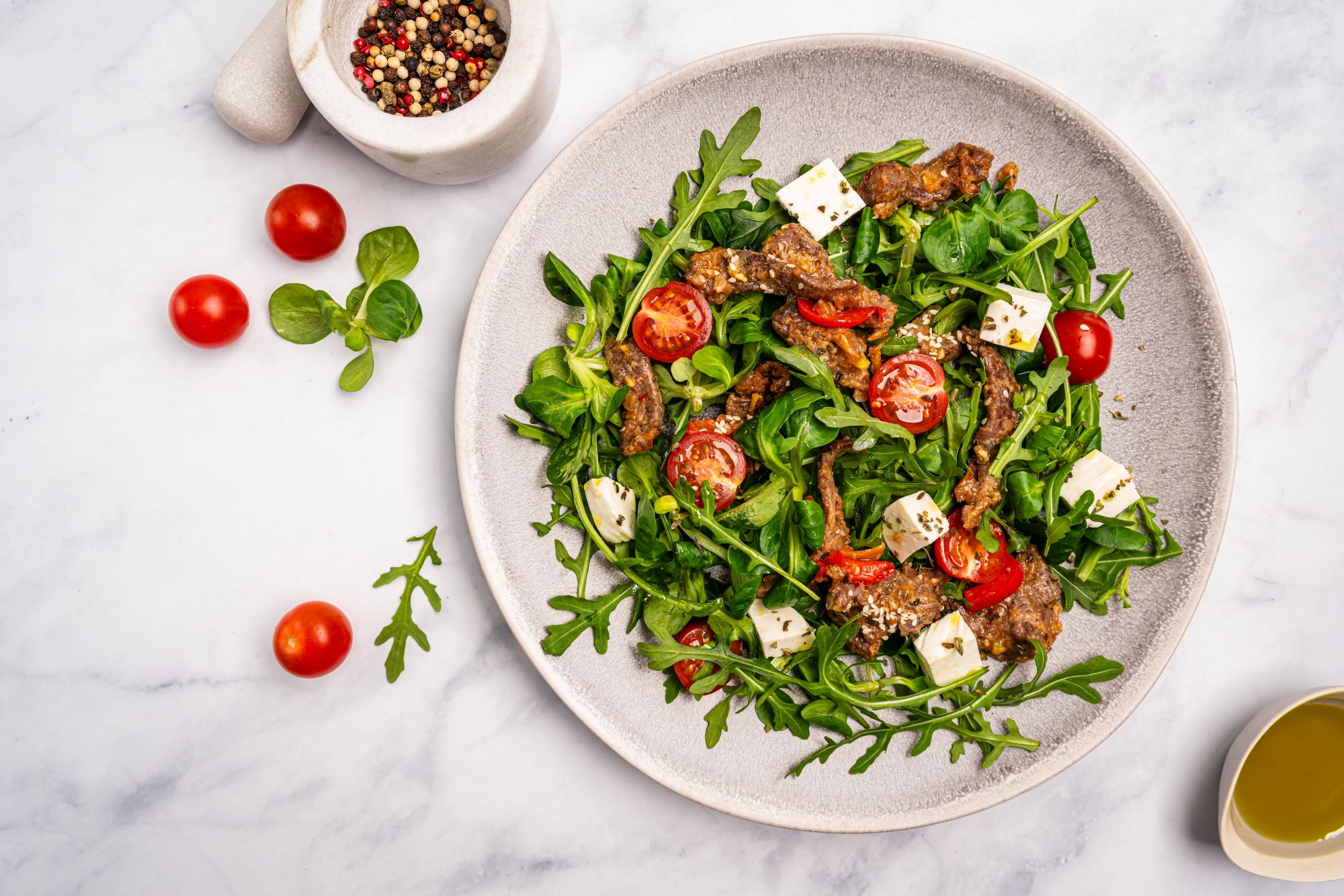 Салат с говядиной