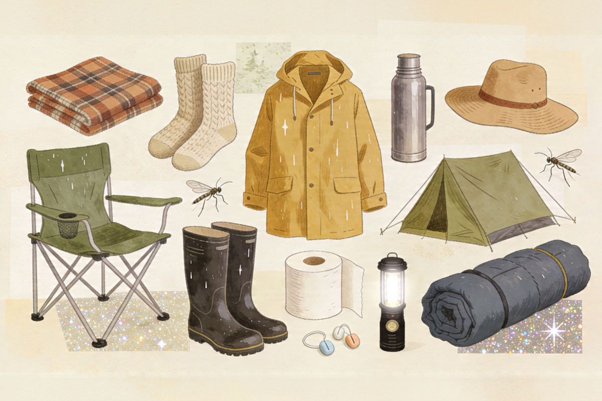 вещи на фестиваль